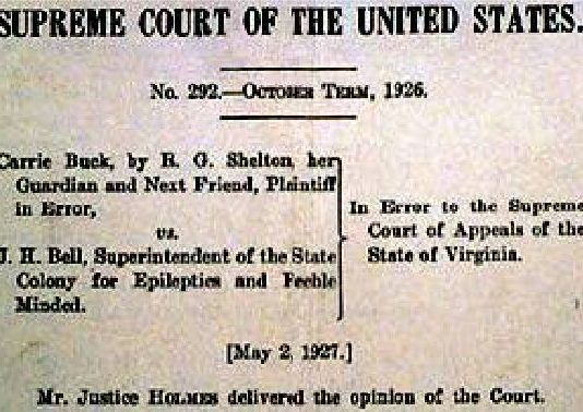 My 2008 Video on Eugenics buck vs bell
