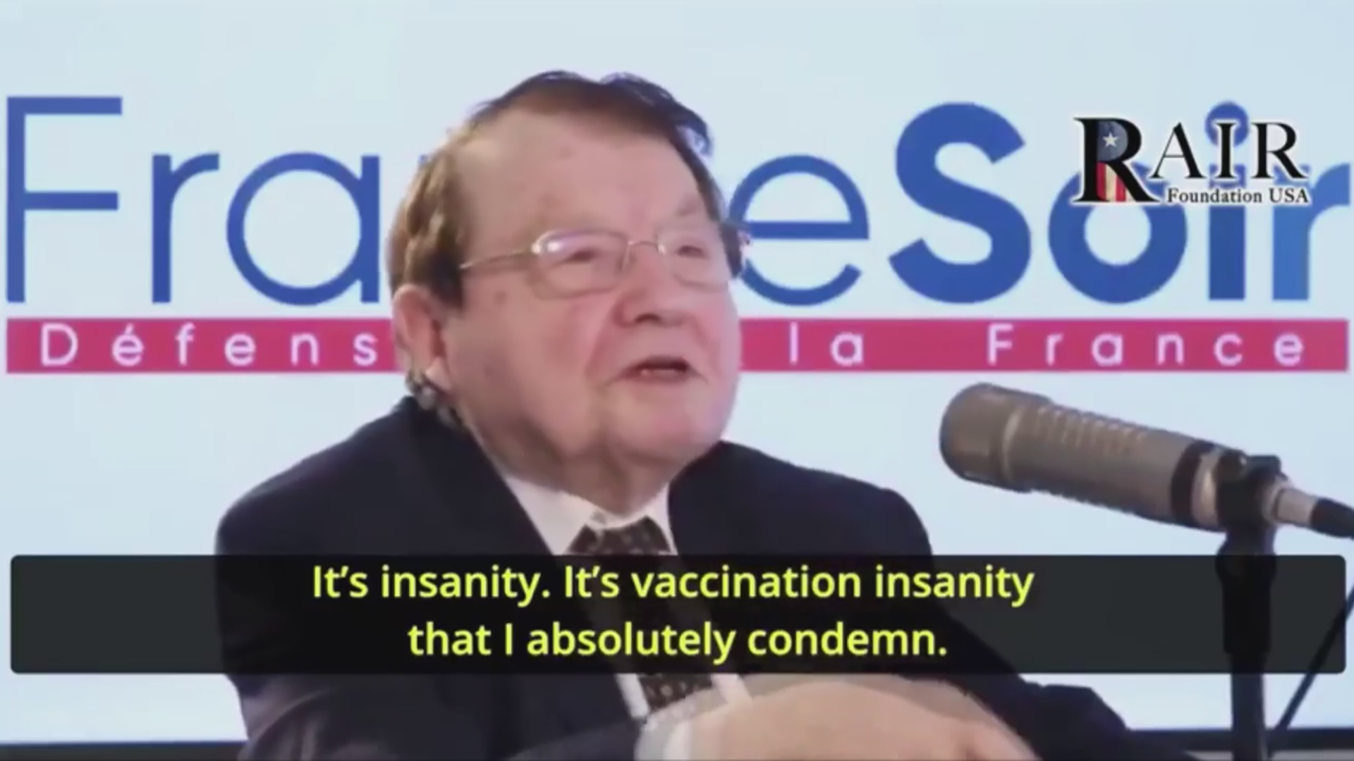 Luc Montagnier warns of Neurodegenerative Diseases from COVID Vaccines