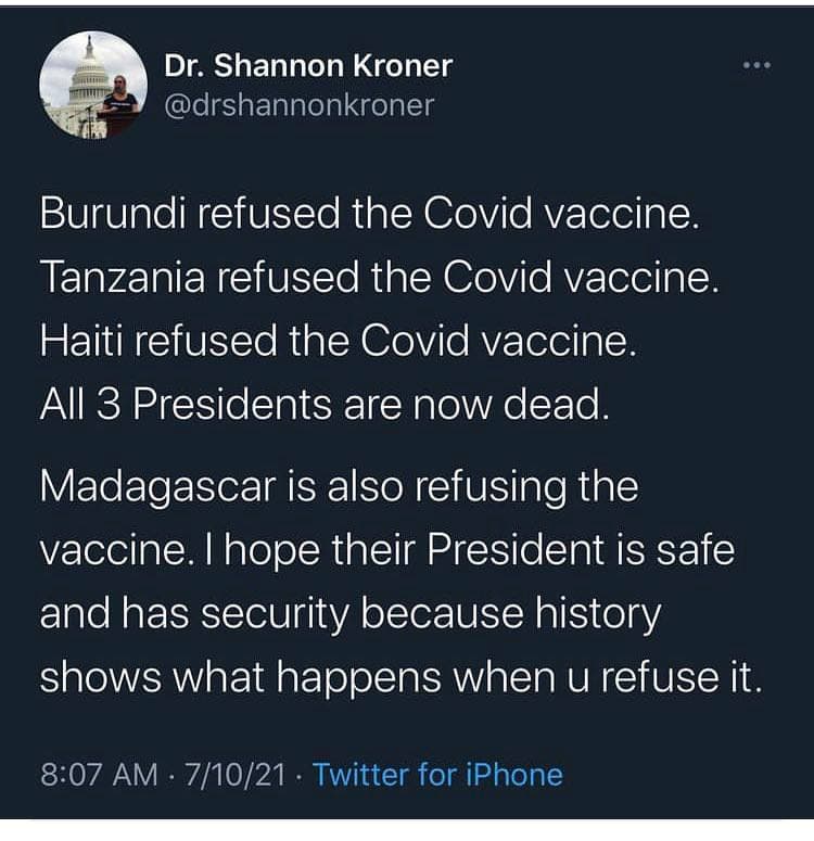 It can be Risky for Those at the Top to Oppose the Vaccine Push!