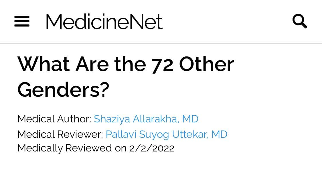 What Are the 72 Other Genders – (You know… the Humans That Are NOT Male or Female!)