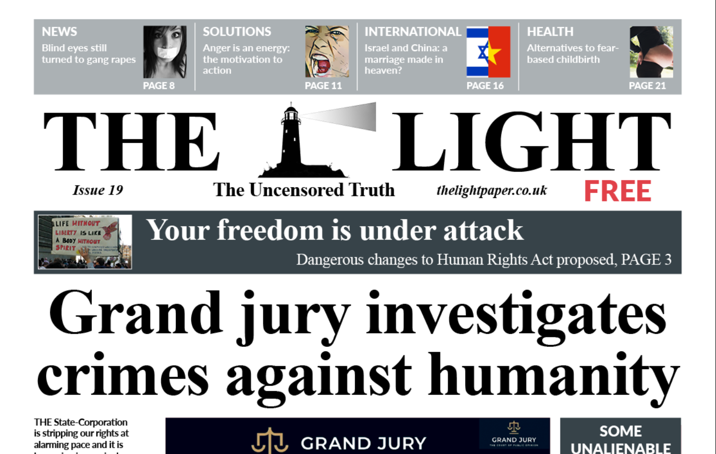 ‘The Light’ – A UK Publication That Appears to be on the Right Track
