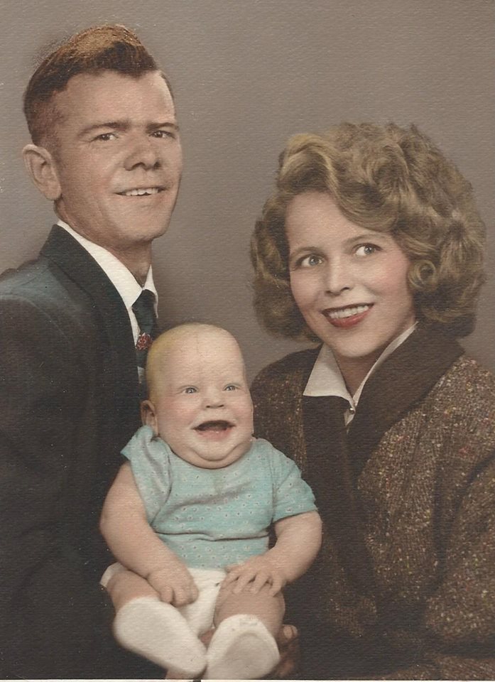 Herbert Wyatt Me and my happy parents in July of 1954