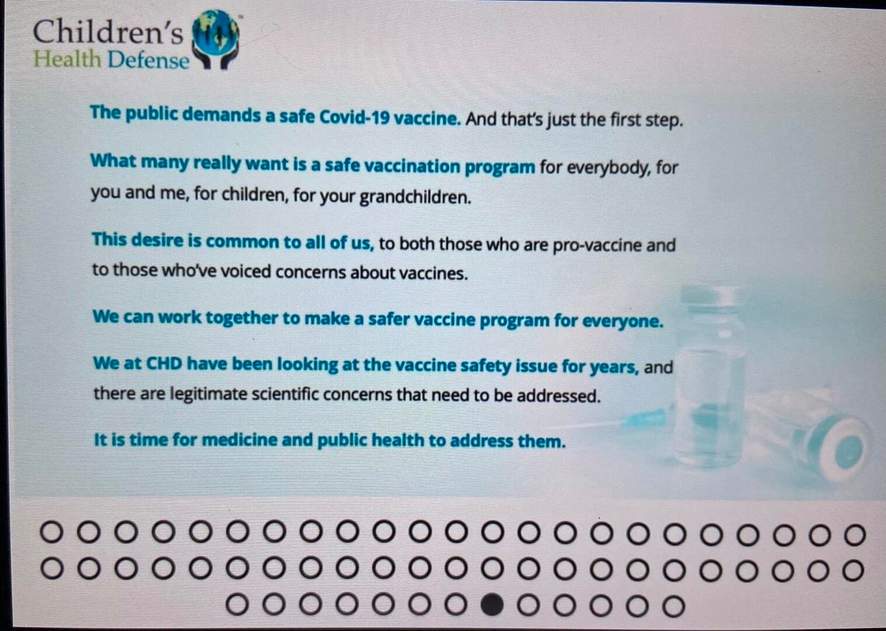 CHD Should Say NO to Safer Vaccines CHD safer vaccines