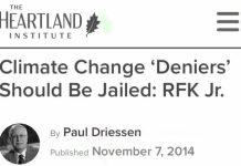 According to RFK Jr: “Climate Change Deniers Should be Jailed” (Video) climate-change-deniers