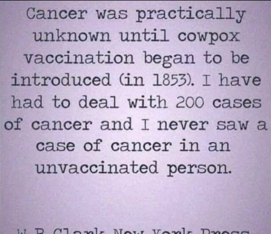 All Jabs are Poison Since They Began in 1853 cowpox-cancer-1853