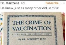 The Crime of Vaccination (1926 Book) by Dr. Benedict Lust crime-of-vaccination-book